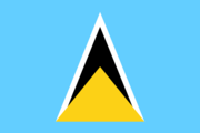 Flag of the Saint Lucian nation